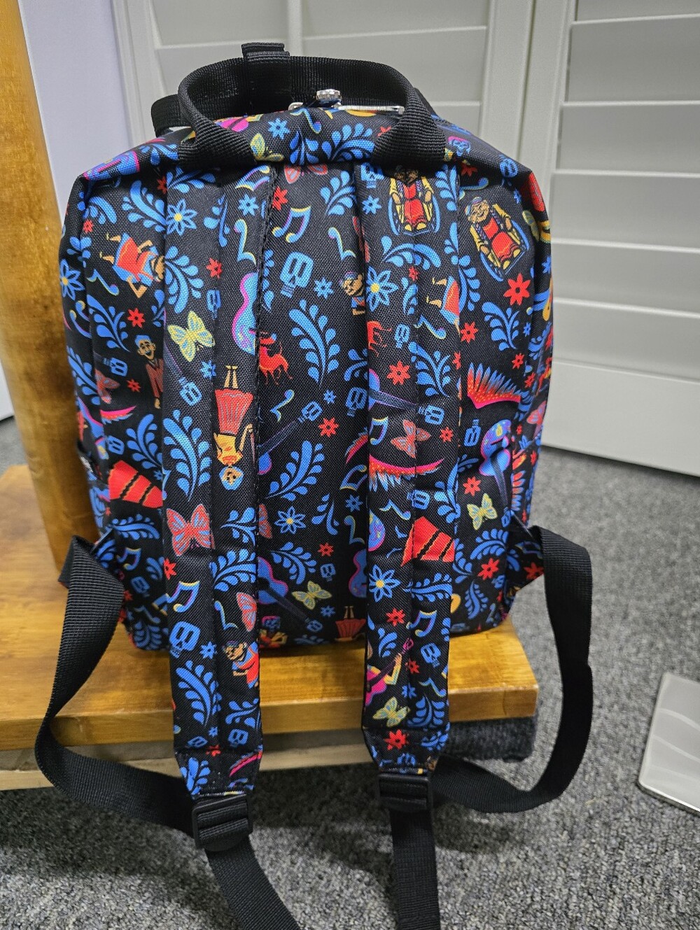 Loungefly Disney Pixar "Coco" Dia de Los Muertos Mini Backpack Nylon/Canvas Rare - Picture 8 of 12
